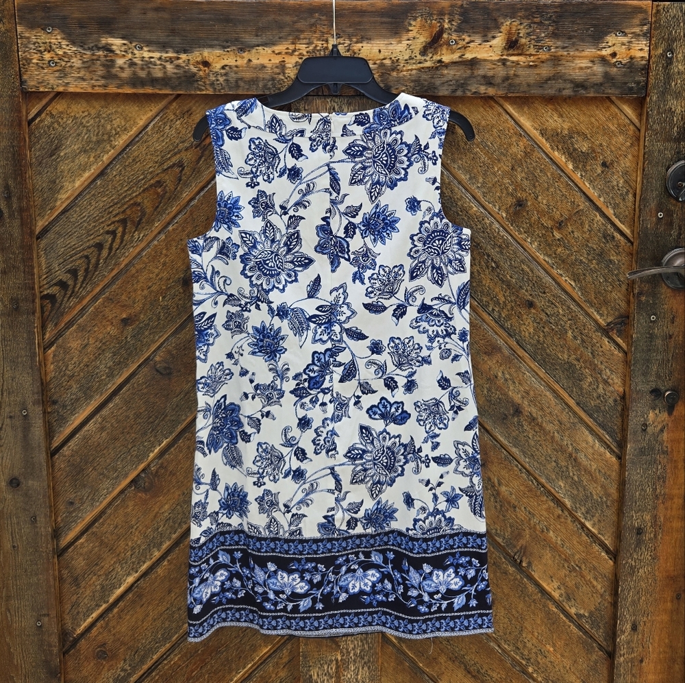 NWT London Times Floral Shift Dress - Picture 2 of 7